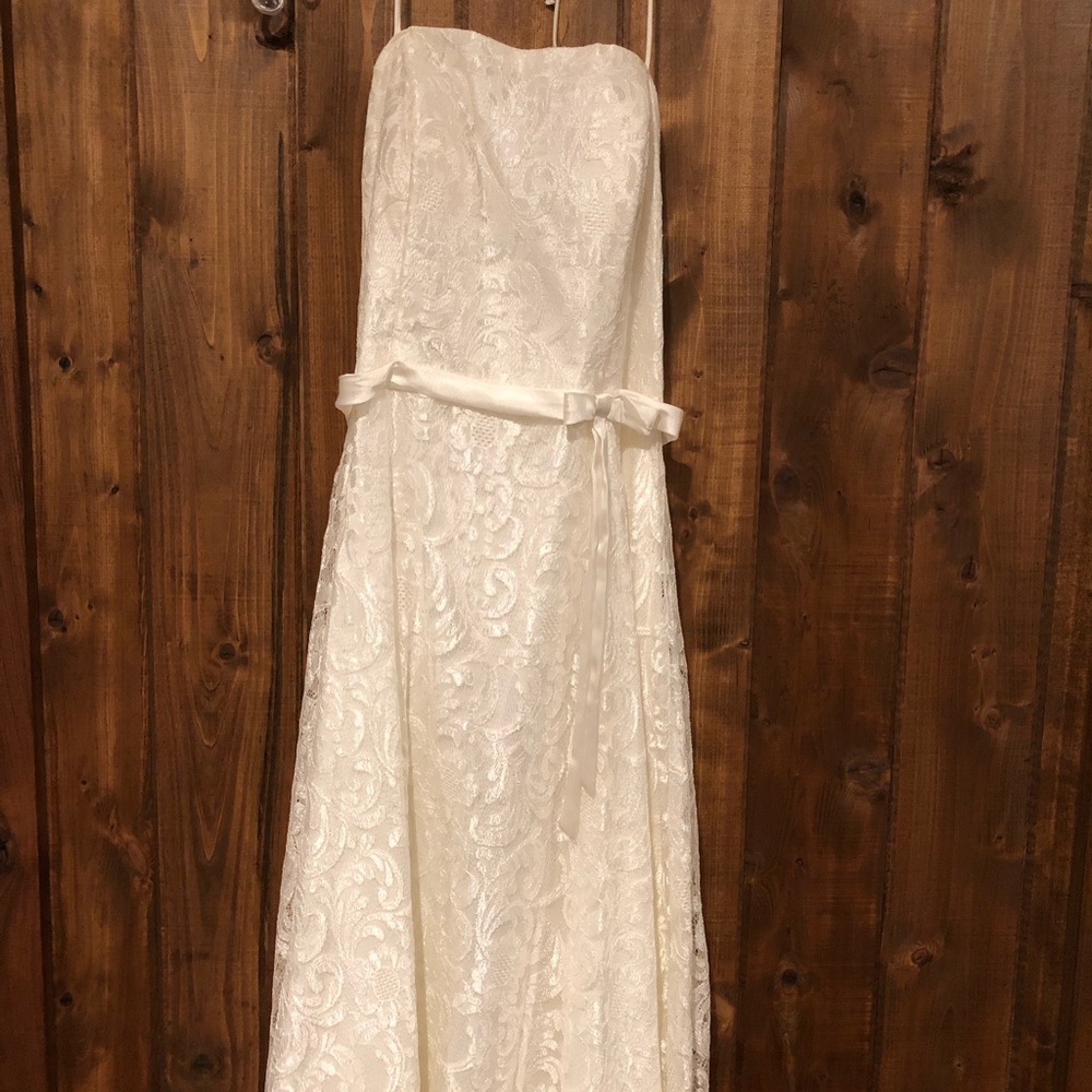 White Lace Dress- Medium